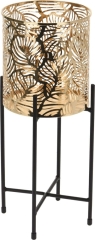 Doniczka metal Gold ze stojakiem M 3
