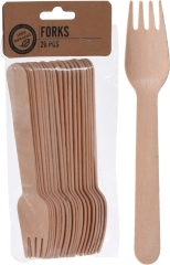 Widelec drewniany 16 cm - 20 sztuk