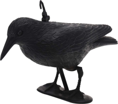 Dekoracja figurka kruk czarny - 35,5 x 19 cm