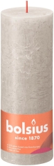 Świeca Rustic szary piasek 190/68mm