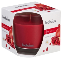 Bolsius Świeca zapachowa w szkle 95x95 mm True Scents Granat