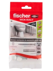 Fischer Mocowanie sanitarne WCN BIAŁY 2 sztuki