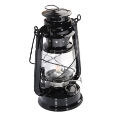 Lampa naftowa czarna wys. 24 cm