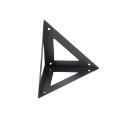 Wspornik loft 12x12x2 cm czarny