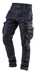 Neo Tools Spodnie jeansowe 5-kieszeni Denim rozm. L