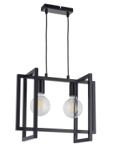 Lampa Eden 2 czarna 2x60W E27