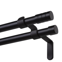 Karnisz VERDI podwójny 19 mm czarny 160 cm