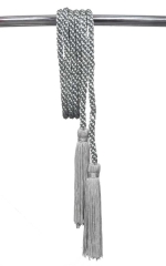 Sznur dekoracyjny szary 150 cm