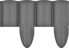 Palisada ECO grafit - 9,5 cm, dł. 2,4 m