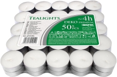 Świece Tea lights białe 4h