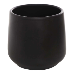 Osłonka Saturn czarny mat - śr. 13 cm