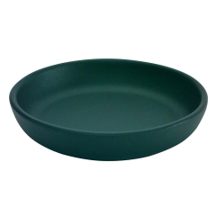 Ceramik Podstawka gładka zielona - śr. 19 cm