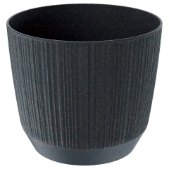 Doniczka Ryfo Wood antracyt ECO - 15 cm