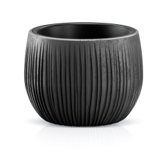Prosperplast Doniczka Beton Bowl 15 cm - czarna