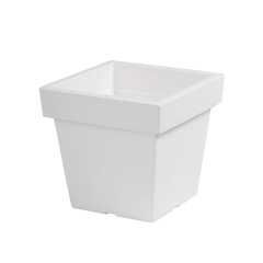 Doniczka Lofly Low biały 19,3 cm, poj. 3,4L