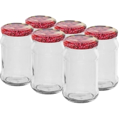 Słój z kolorową zakrętką - 300 ml