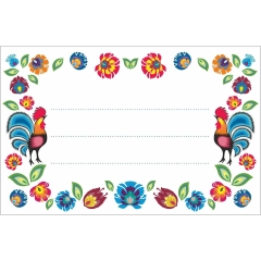 Etykieta samoprzylepna Folklor - 20 szt.