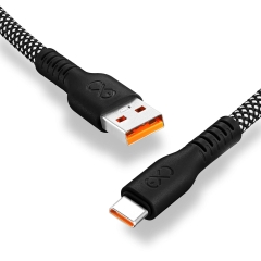 Kabel Immortal USBA - USBC 0,9 m czarny