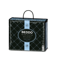 Narzuta BEDDO VELVET 220 x 240 cm granatowa