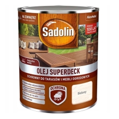 Olej do drewna Sadolin Superdeck bielony 0,75 l