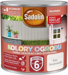 Sadolin Kolory ogrodu Biała skandynawia 250 ml