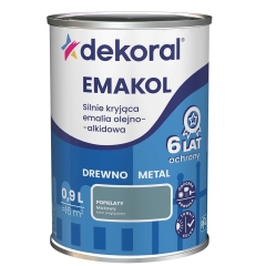 Dekoral Emalia Emakol Strong popielata matowa 900 ml