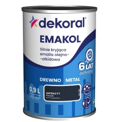 Dekoral Emalia Emakol Strong antracyt 0,9L