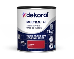 Dekoral Farba antykorozyjna Multimetal czerwona 0,65L