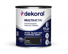 Dekoral Farba antykorozyjna Multimetal czarna 0,65L