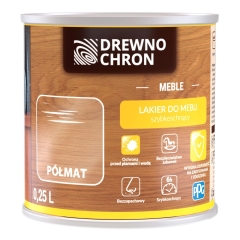 Drewnochron Lakier do mebli półmat 0,25L