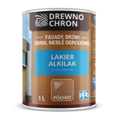 Drewnochron Lakier wodoodporny Alkilak półmat 1L