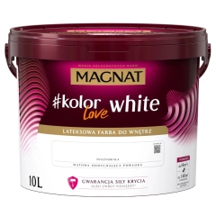 Farba Magnat KolorLove White do wnętrz biała 10L