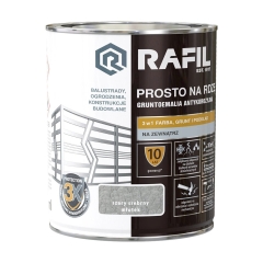 Rafil Farba na rdzę szary srebrny młotkowy 0,75L