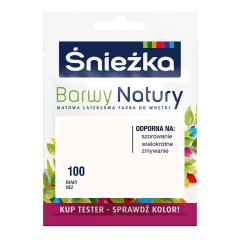 Tester farby Śnieżka Barwy Natury biały bez 25 ml