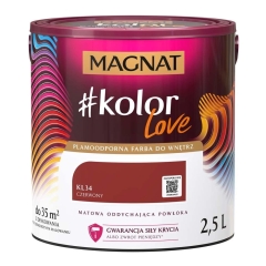 Farba Magnat KolorLove czerwony 2,5 l