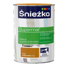 Śnieżka Supermal Emalia olejno-ftalowa orzech jasny mat 0,8L