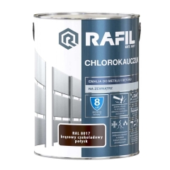 Emalia Rafil chlorokauczukowa brąz RAL8017 5L