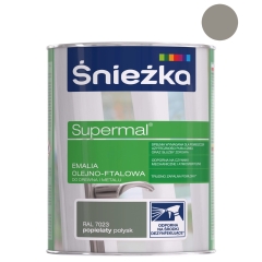 Śnieżka Emalia Supermal olejno-ftalowa popielaty RAL7023 800 ml