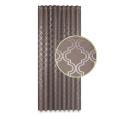 Zasłona CLOVER na taśmie 140 x 270 cm beżowa