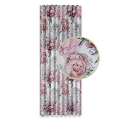 Zasłona SENSITIVE na taśmie 140 x 270 cm kwiaty