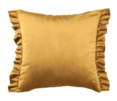 Poduszka dekoracyjna ROSSIE złoty 45 x 45 cm