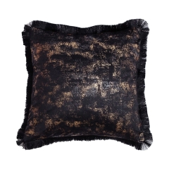 Poduszka dekoracyjna OH MY CHIC czarna 45 x 45 cm