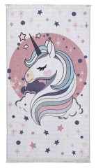 Dywan dziecięcy UNICORN 80 x 140 cm multikolor