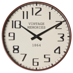 Zegar ścienny Retro śr. 30 cm brązowy