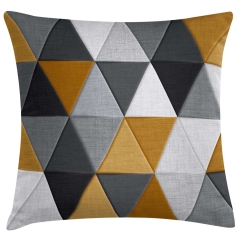 Poduszka ROMBY żółta 45 cm x 45 cm