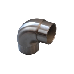 Knap Łącznik poręczy 90 st. szczotkowany śr. 42,4 mm