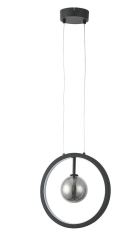 Reality Lampa wisząca LED OMAHA czarna 4000K 960lm 12W,G9 33W