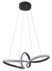 Reality Lampa wisząca LED ADILA czarna 4000K 30W 2400lm