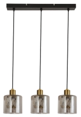 Reality Lampa wisząca ELMO czarno-złota 3xE14 40W