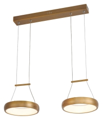 Lampa LED THEA złota 4000K 2x12W 1920lm